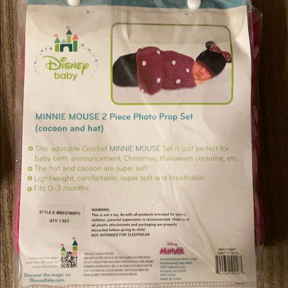 Infants Minnie Mouse Photo op costume